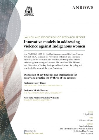 Report Launch & Discussion: Innovative models in addressing violence against Indigenous women