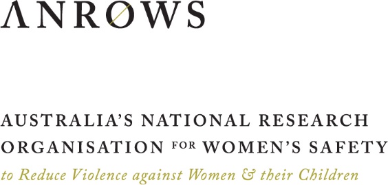 ANROWS - Australia's National Research Organisation for Women's Safety. To reduce Violence against Women and their Children.